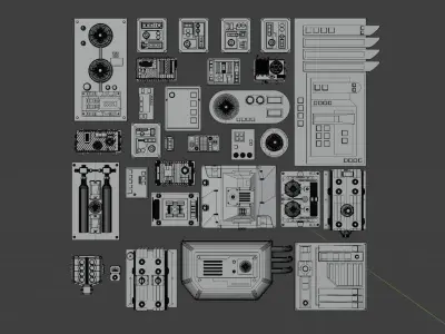 Star Wars Panels Pack 01 3D model