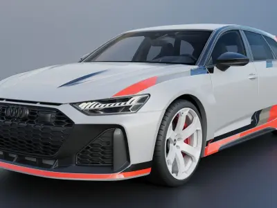 Audi RS6 Avant GT 2025 3D print model
