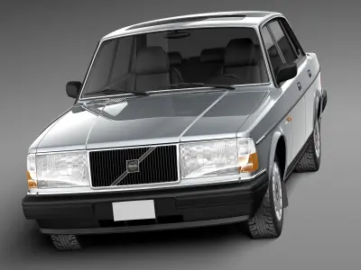 Volvo 240 sedan 1993 3D model