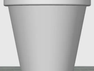 Cute Plant Pots with texture  3D print model
