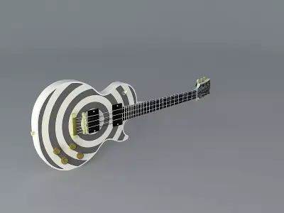 Gibson Zakk Wylde model guitar Free 3D model