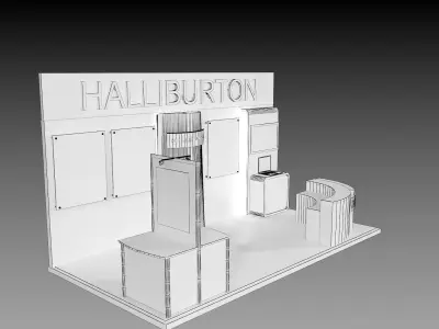 Booth Exhibition Stand a373a 3D model