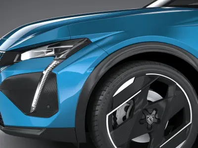 Peugeot 408 2023 3D model