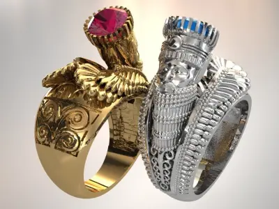 Forouhar ring 3D print model