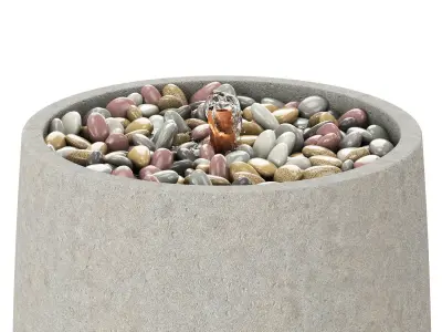 Bebel Pebble Fountain-Tall 3D model