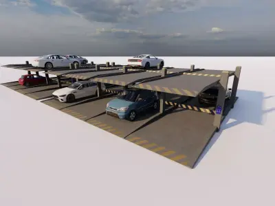 Parking-Parking Lot 3D model