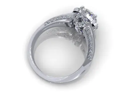 Great Wedding Diamond Ring 3D print model