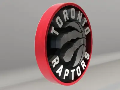 NBA Toronto Raptors Logo 3D model