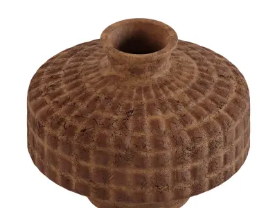 Square Ceramic Vase 3D model