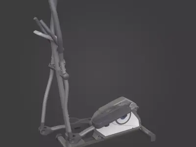 Elliptical trainer-Exercise Equipment-01 Low-poly 3D model