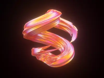 Twisted Abstract Object 3D model