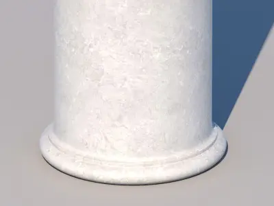 Corinthian column 2 Low-poly 3D model