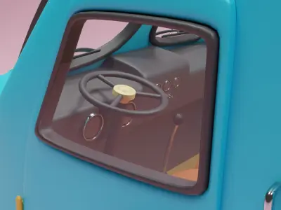 cartoon truck 3D model