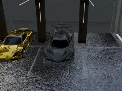 garage sport cars special 3d model 3D model