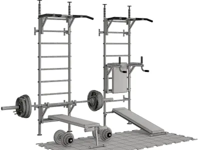 Sport Swedish Wall 3D model