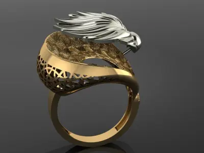 gold ring 3D print model