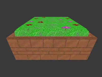 Planter Free low-poly 3D model