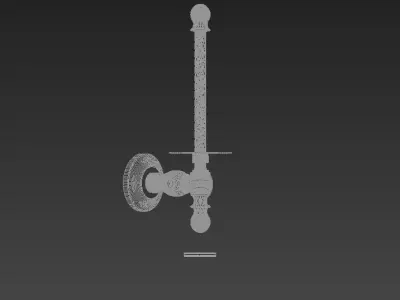 Ottoman Palace Paper Holder 3D model