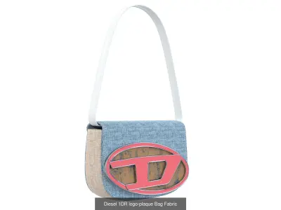 Diesel 1DR logo-plaque Bag 3D Model Collection