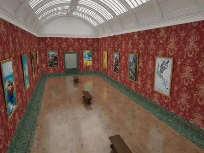 Art Gallery 3D model by ozyy