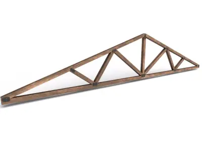 Wooden Trusses M06 Low-poly 3D model