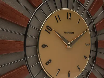 Darts Style Wall Clock 13 3D model