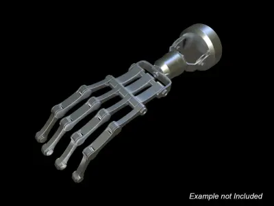 Modular Mechanical Joints Kitbach Low-poly 3D model