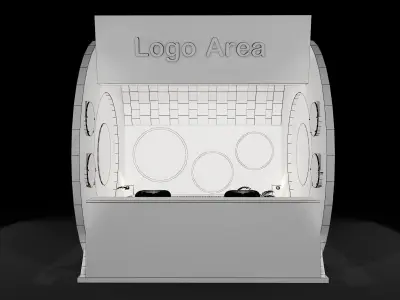 Booth Exhibition Stand a212 3D model
