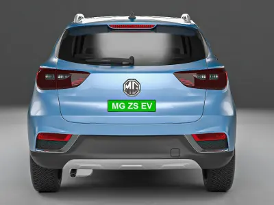 MG ZS EV 2020 3d model  Low-poly 3D model