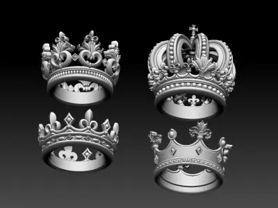 crowns four 3D model