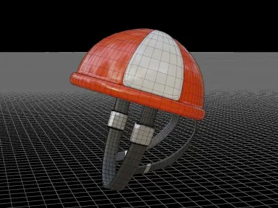 Bicycle Helmet Low-poly 3D model by akila-kumara