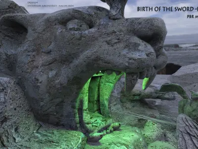  Gate Lion 3d model 3D model