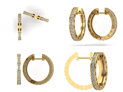 Earrings od104 3D print model