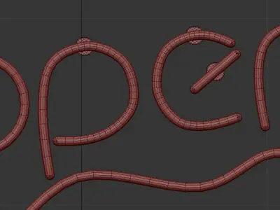 Neon Set 14 3D model