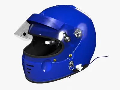 Arai GP-3 Racing Helmet 3D model