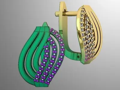 Earrings n 13  3D print model