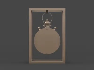 Iron Table Clock 3D model