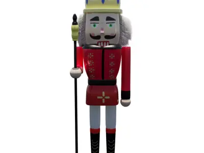 Pack Nutscrakers for your Chrismas Projects Low-poly 3D model