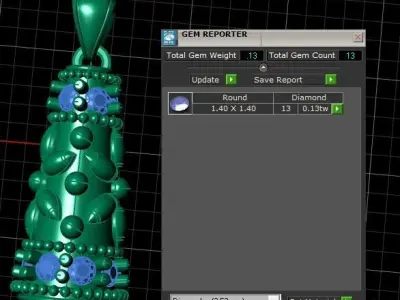 STYLISH ANTIQUE PENDANT 3D PRINTABLE MODEL 3D print model