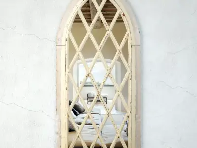 English Gothic Revival Church Window Mirror 3D model