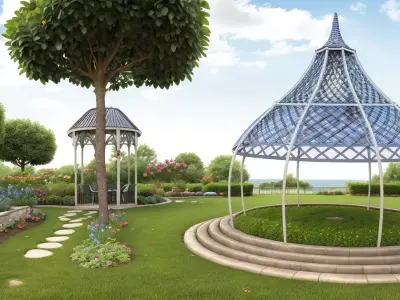 Modern Gazebo 3D Model 3D print model