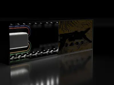 CYBERPUNK 2077 BOITE DE DECO A LED 3D print model