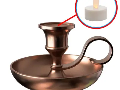 Led Candle Holder 3D print model