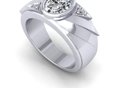 Ali-877-Ring Free 3D print model