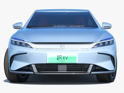 BYD Han EV 2023 Champion Edition With interior 3D model