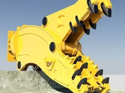 Shear crusher 3D model