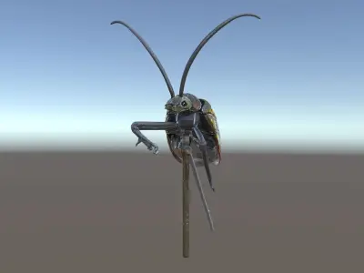 Colorful Beetle Insect Model Pack for D Rendering and Games Low-poly 3D model