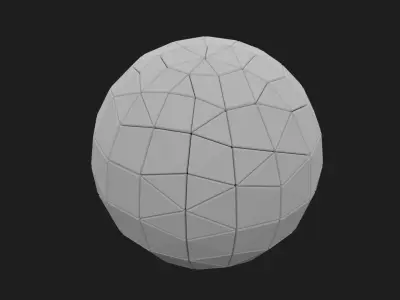 Hardsurface Pattern sphere Free 3D print model