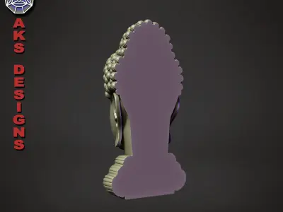 Gautam Buddha v1 Bas relief for wall decoration 3D print model