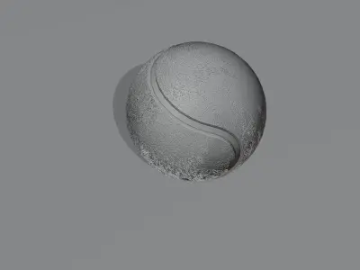 Tennis Ball 3d Model Low-poly 3D model